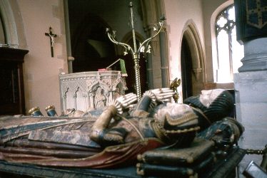Alcester.  Tomb of Sir Fulke and Lady Greville