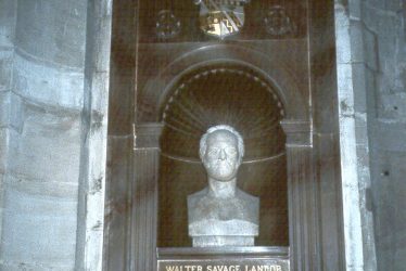 Warwick.  Monument to Walter Savage Landor