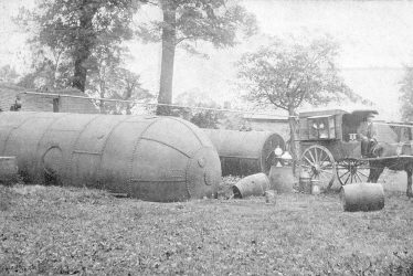 Northend.  Lamp oil storage tanks