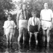 Warwick.  Children paddling