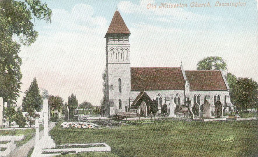 St James Church, Old Milverton.  Exterior from the south.  1900s |  IMAGE LOCATION: (Warwickshire County Record Office)