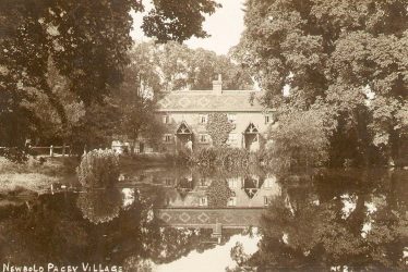 Newbold Pacey.  Village and pond