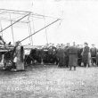 Polesworth.  Graham White and Bi-plane