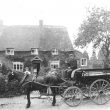 Napton on the Hill.  Edwin Alsop outside Rose Cottage