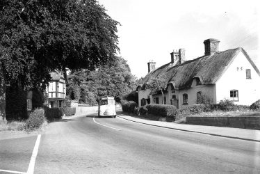Radford Semele.  Street with cottages