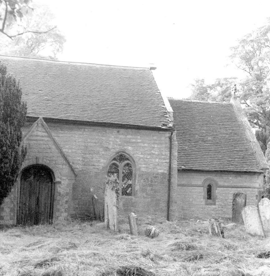 Exterior of St Leonard's church, Spernall.  1967 |  IMAGE LOCATION: (Warwickshire County Record Office)