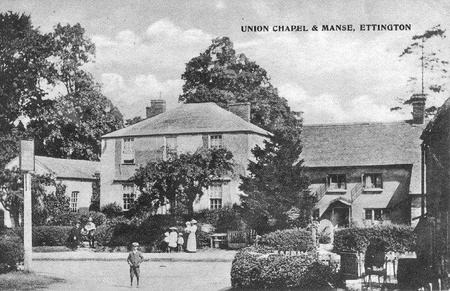 The Union Chapel and Manse, Ettington.  1911 |  IMAGE LOCATION: (Warwickshire County Record Office)