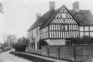 Ladbroke.  Half timbered cottage