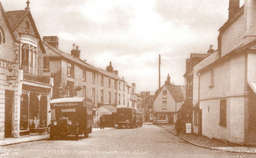 The Market Place, Shipston on Stour.  1948 |  IMAGE LOCATION: (Warwickshire County Record Office)