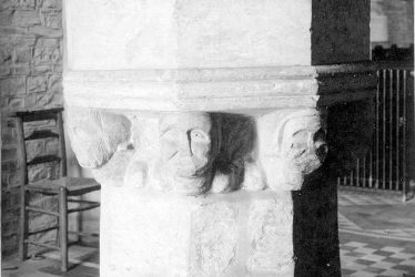 Snitterfield.  Parish church, the font