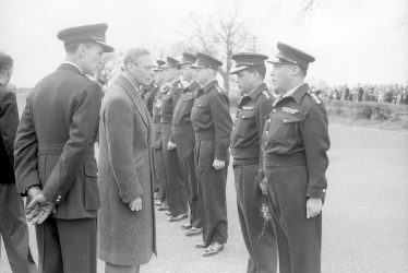 Ryton on Dunsmore.  King George VI Visit to Police HQ
