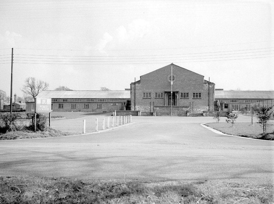 Exterior view of the police training college at Ryton on Dunsmore.  March 2nd 1957 |  IMAGE LOCATION: (Warwickshire County Record Office)