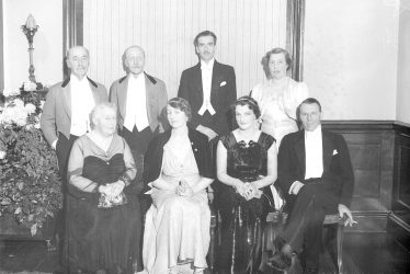 Ragley Hall.  Group portrait at Courier Ball