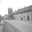 Shipston on Stour.  Church and stone cottages