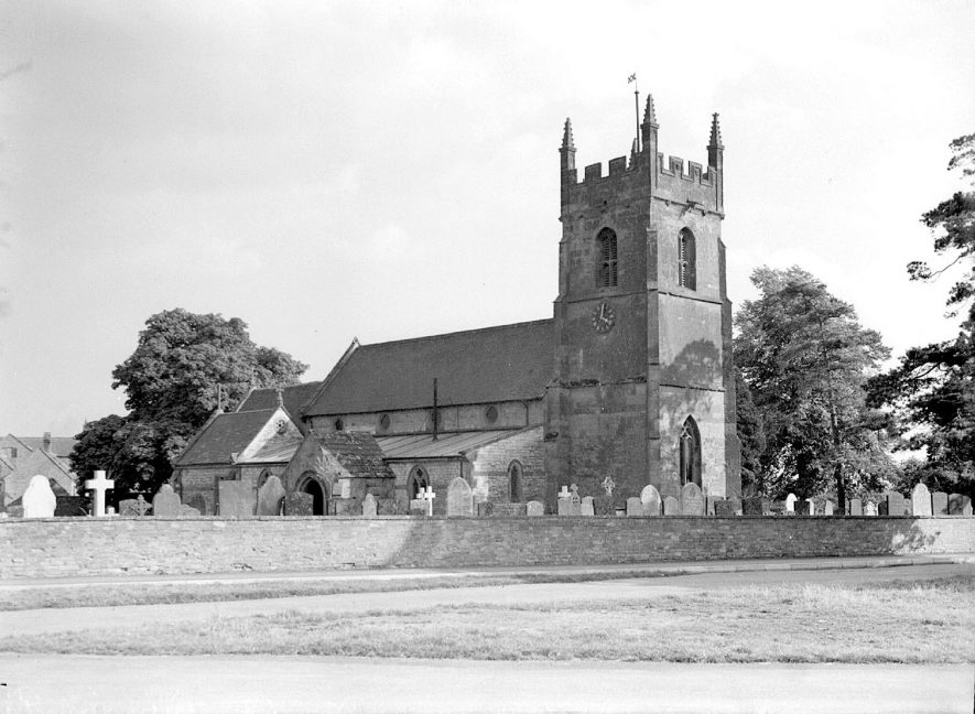 Stockton Parish Church, taken from the road.  1937 |  IMAGE LOCATION: (Warwickshire County Record Office)