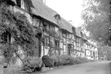 Shottery.  Timber-frame cottages