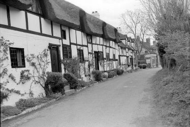 Shottery.  Timber-frame cottages