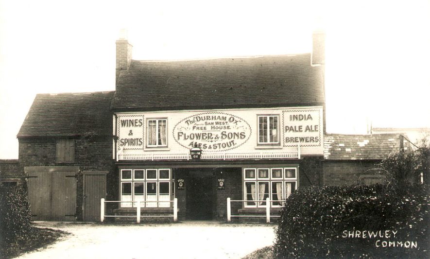 The Durham Ox at Shrewley Common, Shrewley.  1920s |  IMAGE LOCATION: (Warwickshire County Record Office)