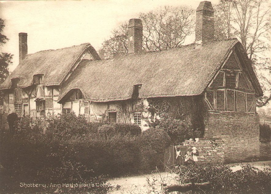 Ann Hathaway's cottage, Shottery.  1890s |  IMAGE LOCATION: (Warwickshire County Record Office)