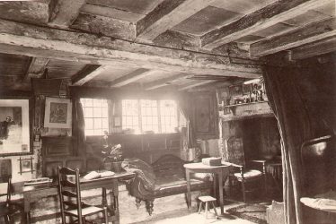 Shottery.  Anne Hathaway's Cottage, the parlour