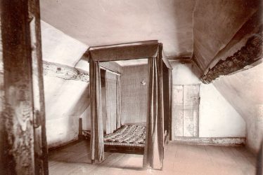 Shottery.  Anne Hathaway's Cottage, attic bedroom