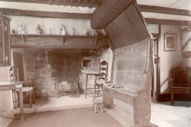 Shottery.  Anne Hathaway's Cottage, the parlour