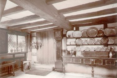 Shottery.  Anne Hathaway's Cottage, the parlour