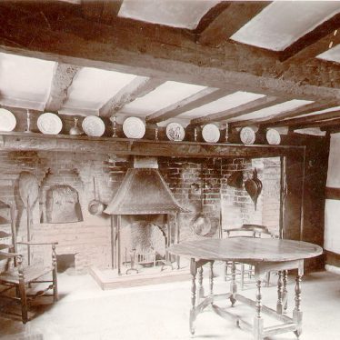 Shottery.  Anne Hathaway's Cottage, the kitchen