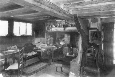 Shottery.  Interior view of  Ann Hathaway's Cottage