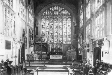 Stratford upon Avon.  Parish Church Interior, Looking East.