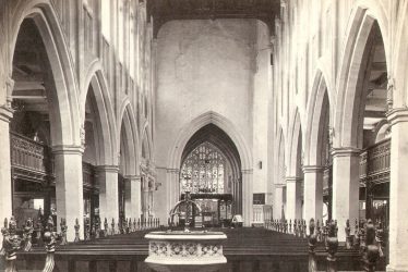 Stratford upon Avon.  Holy Trinity Parish Church interior