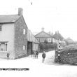 Fenny Compton.  Village street and the butcher's shop