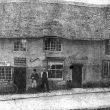 Southam.  Abbey Green, cottages and cycle shop