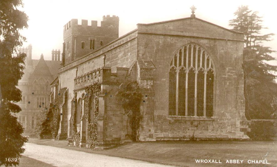 Wroxall Abbey church.  1920s |  IMAGE LOCATION: (Warwickshire County Record Office)