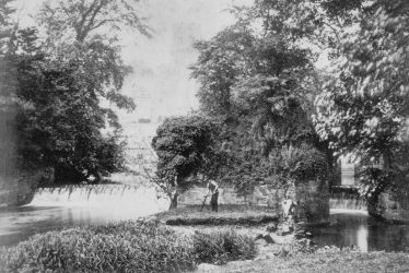 Warwick.  View of castle from Park House