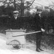 Fillongley.  Two boys with hand-cart
