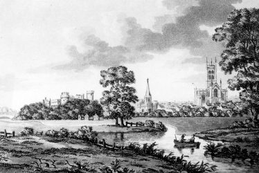 Warwick.  Castle, Churches & River Avon