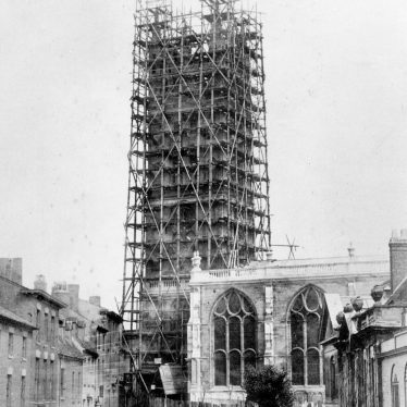 Warwick.  St. Mary's church tower