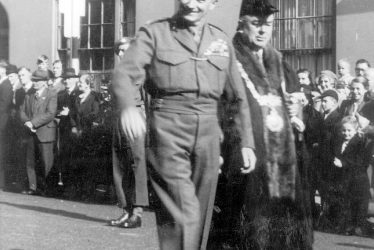 Warwick.  Visit of Field Marshall Montgomery