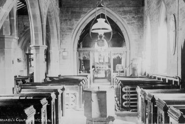 Weston under Wetherley.  St. Michael's church interior