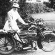 Fillongley.  Nurse with motor cycle.