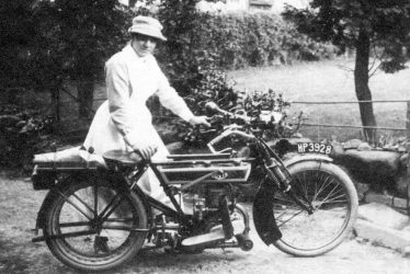 Fillongley.  Nurse with motor cycle.