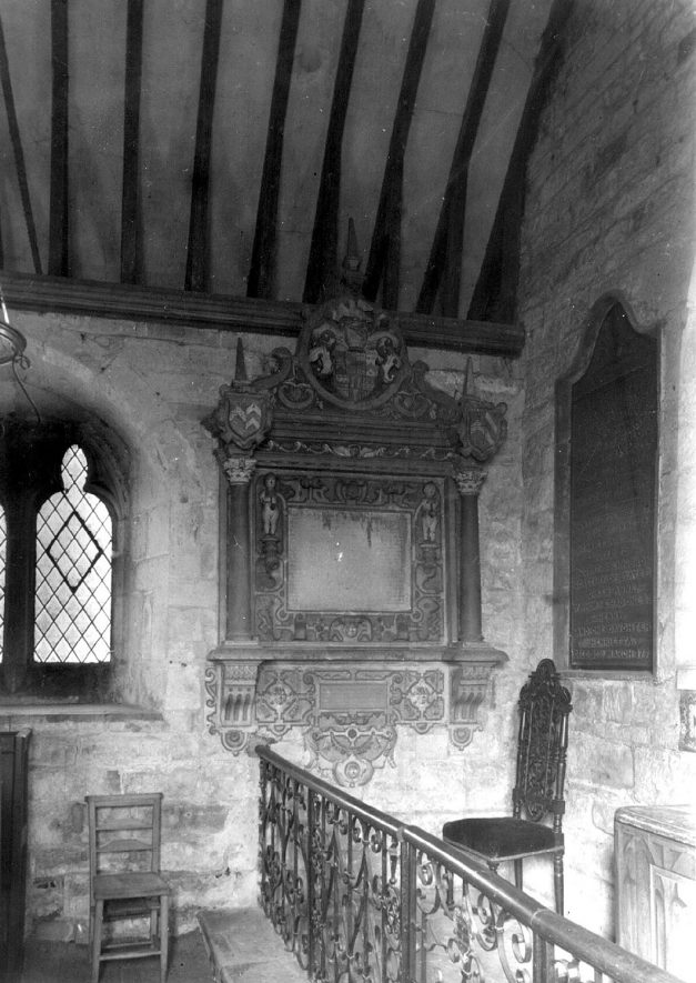 Interior of Old Church, Ullenhall.  1920s |  IMAGE LOCATION: (Warwickshire County Record Office)