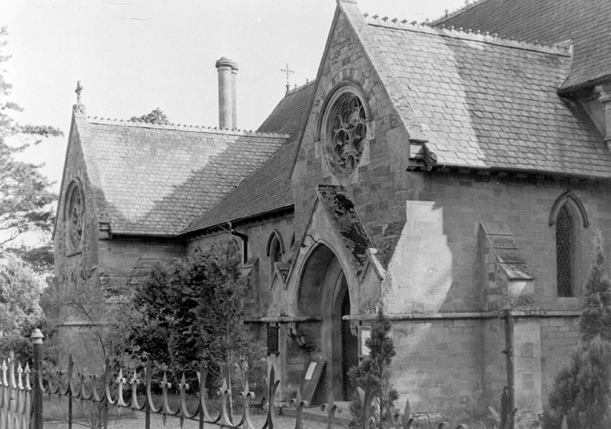 Exterior of New Church, Ullenhall.  1920s |  IMAGE LOCATION: (Warwickshire County Record Office)