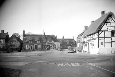Wellesbourne.  Bridge Street, Stags Head Inn & Co-op Store