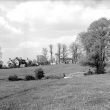 Whatcote. View over meadows towards church