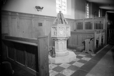 Leamington Spa.  St Mary's Church Baptistry