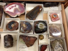 More agates from Warwickshire Museum's mineral collection. | Image courtesy of Warwickshire Museum