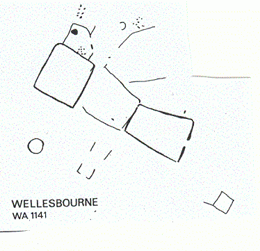 Cropmark, possible Iron Age/Romano-British enclosures, Wellesbourne
