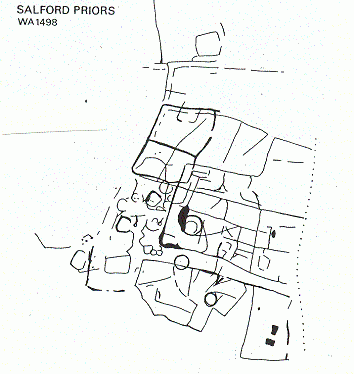 Plan of a possible Iron Age/Roman settlement, Salford Priors | Warwickshire County Council